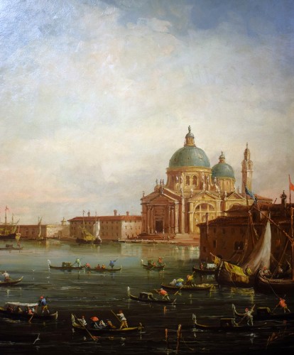 Tableaux et dessins Tableaux XIXe siècle - Venise, Panorama du Grand Canal - José Martorell Puidomenech (1800-1900)